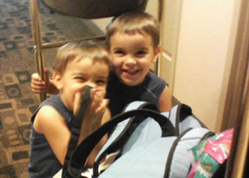 Riding the Luggage Cart Like Zack & Cody